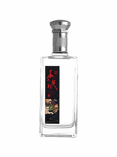 晶白酒瓶-008  